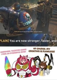 T ULTR [CHAPLAIN] You are now stronger, faster, and more resilient. PLAIN] You are now stronger, faster, and Awesome, TACHYON-CHAN! OF COURSE, MY I Feel So POWERFUL now! CREATION IS FLAWLESS! €3.99