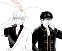 "Fan art":https://knowyourmeme.com/memes/cultures/fan-art showing "_Gintama_":https://knowyourmeme.com/memes/subcultures/gintama characters and S Lines.