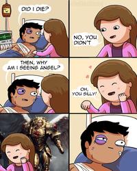 ABC- DID I DIE? @RedThirstGaming THEN, WHY AM I SEEING ANGEL? NO, YOU DIDN'T OH, YOU SILLY! ना