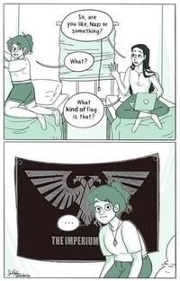 So, are you like, Nazi or something? What? What kind of flag is that? THE IMPERIUM