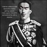 >Told his soldiers to kill themselves before getting capture >Gets capture himself & surrendered his A$$ to America
