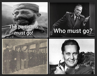 The partisans Who must go? must go!