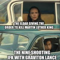 THE ELDAR GIVING THE ORDER TO KILL MARTIN LUTHER KING THE NINE SHOOTING- JFK WITH GRAVITON LANCE