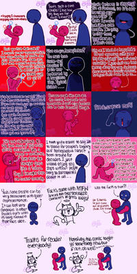 *Enjoying 2 characters engaging with each other முத HOT That's such a cute Don't you think that's weird? I respect proper representation, but some dynamics in media are just platonic Fun. Have you ever seen a normal relationship that wasn't intimate in a romantic or Sexual way at all?? Why do you even care so much!? It's not that deep and it's literally FICTION! If you don't like it, just go outside and touch grass if you wanna cry about it that much. Creators of media should expect Shipping in their Fandoms, So Idk why you're makin Such a big deal about it, when you can ignore it!! It's not ridiculous to Say that. Most of y'all truly glorify sexualities line a trend or aesthetic, then treat the couple! I love how gay they are for each other!!! HOH க Really? I don't See it. They aren't even being intimate... JOH! What's the harm in shipping? It's all fictional, so it's not harming any One irllip I thua 3 people look like a cute Couple, I'm going to ship them together, so I don't care. What are you, homophobic? You must have Same-Sex Couples if you're that bothered by a harmless ship. Typical Cishet... Why am I labeled a homophobe For not agreeing with your gay ship pairing? This isn't about sexuality I just don't see them getting along that way. And some Characters are literally asexual. So it just feels rude to do it... H Because people like you are the reason that people turn homophobic & can't enjoy Fandoms due to toxic fanatics like you. Bitch excuse me?! I think you're insane to say I'm to blame for people's bigotry as if homophobia hasn't been around for decades. I just Straight Ships wanna enjoy my like a taboo. Ships without people Gay & Straight Ships being so disrespectful con coexist normally. about it all.... HOH Yeah, some people can be very passionate with queer representation. It can look very obnoxious in other People's eye's when it's being rubbed in their face alot. their 뉴 There's nothing wrong with have proshippers + people who Shipping until it gets weird and you bash & harass others for simply not agreeing with their ships. k Shipping wars and shipping Culture is toxic and chaotic, but You can be one of the good apples. Facts, same with NSFW who the f--- is that?! HOM Artists that over sexualize Characters in gross ways! Uh-I dunno, he just came out of nowhere dude. I'm scared. HOTT Thanks for readin' everybody! चार மூதி HOFT Hopefully, this comic taught ya' something new, but if not, oh well! The hell is he talkin' about? C How the hell Should I Know?? Idk what he means!