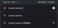15:18 原品 Uber G joseph joestar Q joseph joestar Q joseph joestar inflation Vol 3.87 LTE MB/s ล 7 36% ×
