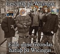 imgflip.com Gescufab pa Wicingas Ealle mine freondas hatiap pa Wicingas