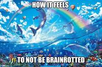 HOW IT FEELS imgflip.com TO NOT BE BRAINROTTED