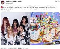 sevynn *.' ON STRIKE @nwjnsev NJZ officially has is now one ‘PITSTOP' two streams Spotify of on album music. 12:21 PM ⚫ Jul 20, 2025 882.8K Views PARENTA ADVISOR EXPLICIT CONTE