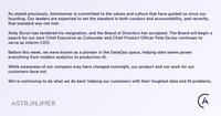As stated previously, Astronomer is committed to the values and culture that have guided us since our founding. Our leaders are expected to set the standard in both conduct and accountability, and recently, that standard was not met. Andy Byron has tendered his resignation, and the Board of Directors has accepted. The Board will begin a search for our next Chief Executive as Cofounder and Chief Product Officer Pete De Joy continues to serve as interim CEO. Before this week, we were known as a pioneer in the DataOps space, helping data teams power everything from modern analytics to production Al. While awareness of our company may have changed overnight, our product and our work for our customers have not. We're continuing to do what we do best: helping our customers with their toughest data and Al problems. ASTRONOMER A
