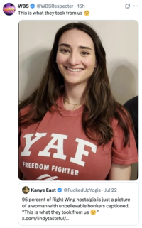 A "quote-tweet":https://knowyourmeme.com/memes/quote-retweets-qrts using a photo of "Abigail Shapiro":https://knowyourmeme.com/memes/people/abigail-shapiro, captioned, "This is what they took from us."