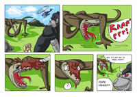 RAAP HEY! IT'S NOT FAIT TO THROW POOPS!!! STUPID MONKEY!!!!
