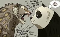 YOU COULD NEVER BE THE DRAGON WARRIOR YOU ARE A BIG FAT PANDA! Howay PEEPS 20as