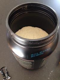 The container is only half full