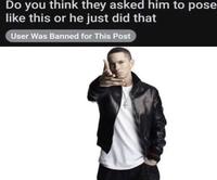 Do you think they asked him to pose like this or he just did that User Was Banned for This Post