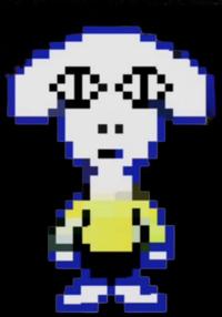 A pixel art sprite of Togore Dreemurr. The art is by X user and artist @Chapsti99794854.