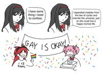 i separated madoka from the law of cycles and rewrote the universe, just so she could live a happy normal life.