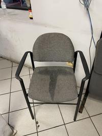 The chair in the mechanic's waiting room