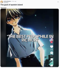 A "Reddit":https://knowyourmeme.com/memes/sites/reddit post to the /r/okbuddybaka subreddit from December 2024, using the Best P-------- in Fiction "TikTok":https://knowyourmeme.com/memes/sites/tiktok edit screenshot.
