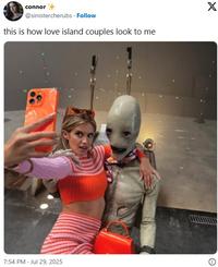 connor @sinistercherubs. Follow this is how love island couples look to me 7:54 PM Jul 29, 2025 X