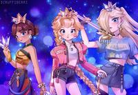 SCRUFFIBERRI PEACH SPACE QUEEN SCRUFFI