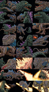 Godzilla 2k vs Godzilla 98 P1 by KaijuZilla