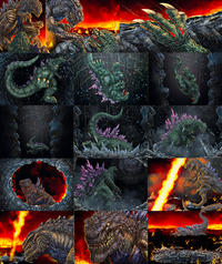 Godzilla 2K vs Godzilla 1998 by KaijuZilla p7