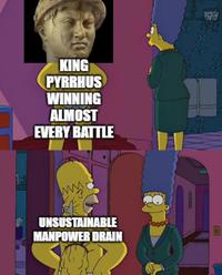 15729 KING PYRRHUS WINNING ALMOST EVERY BATTLE www UNSUSTAINABLE MANPOWER DRAIN O