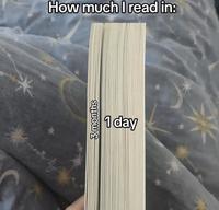 How much I read in: 3-months 1 day