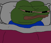 Apu no sleep laying in bed