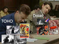 TOHO INCREDIBLE, UNSTOPPABLE TITAN OF TERROR! It's Alive! GODZILLE KING MONSTERS! CIVILIZATION CRUMBLES 1956 American RAYMOND BURR Cut Mast a city of 6 million from the face MIGHTIEST MONSTER MIGHTIEST MELODRAMA af de a Daiei The Super-monster even the H-bomb cannot destroy... CAN PLAN STOP GAMMERA THE INVINCIB 1966 American Cut ALBERT DENKER-BRIAN DONLEVY DIANE FINDLAY JOHN BARAGREY-D--- O'NEILL EU FUNAKOSH SUGATA HARUMI KIRITACH