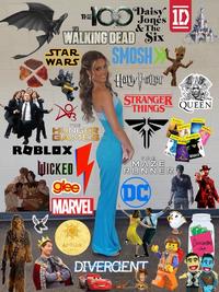 TikToker @bryahnabailey's version of the nerd out trend. The image shows things she nerds out about around her.