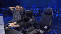 A sped-up "GIF":https://knowyourmeme.com/memes/cultures/gif of _Fatal Fury_ player Koji (KojiKOG) freaking out and screaming after losing to GO1 at Evo 2025.