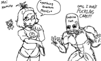 Mei Kamino explaing Quantum Physics* OMG I DON'T F------ Godzilla CARE!!! Fan DO NUT