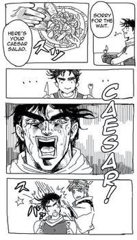 HERE'S YOUR CAESAR SALAD. SORRY FOR THE WAIT. 10% M C A