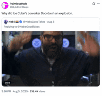A "tweet":https://knowyourmeme.com/memes/sites/twitter-x joking about Ice Cube's performance in the 2025 _War of the Worlds_ film on "Amazon Prime Video":https://knowyourmeme.com/memes/sites/amazon.