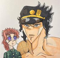 (OC) Kakyoin and Jotaro on the hot yaoi base | /r/ShitPostCrusaders/