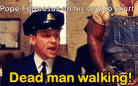 Pope Formosus on his way to court Dead man walking!
