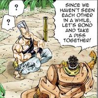 ? ? SINCE WE HAVEN'T SEEN EACH OTHER IN A WHILE, LET'S BOND AND TAKE A PISS TOGETHER!