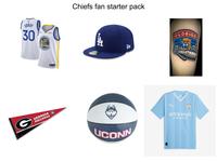G CURRY 30 30 GEORGIA BULLDOGS Chiefs fan starter pack UCONN F ETIHAD AIRWAYS FLORIDA
