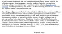 Page 2 of the cease and desist letter that "YouTuber":https://knowyourmeme.com/memes/sites/youtube Schlep allegedly received from "_Roblox_":https://knowyourmeme.com/memes/subcultures/roblox in August 2025.