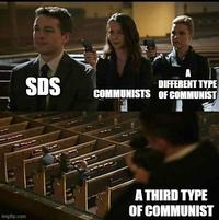 SDS DIFFERENT TYPE COMMUNISTS OF COMMUNIST imgflip.com A THIRD TYPE OF COMMUNIST