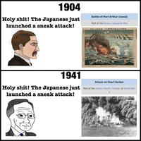 1904 H--------! The Japanese just launched a sneak attack! پر Battle of Port Arthur (naval) Part of the Russo-Japanese War 日露戦闘画報第貳 日本增隊 三月 岛景 签三 酒初 日朝 碰 笠 野吉 士富 13 A 17 点干 聲 Jugo *# 零八 汐渊 兩村 烏速 蛋白 戦隊艦画露 凱其国眞戰海大外港順旅 w-e137 The love of Russian fleet of war vessels. The illustras of war z Japan & Junie, dite 露園艦隊 セストポール クロンホイヤ レトウキサン ツエサレウイッチ ベレスウイット オスウラビヤ ボベータ ポルタワ ペトロウロスク 外三軍艦二十四隻 軍靠十六隻 水雷艇四隻 青喜堂石版部裝版 1941 Attack on Pearl Harbor H--------! The Japanese just Part of the Asiatic-Pacific Theater of World War || launched a sneak attack!