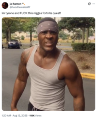A "tweet":https://knowyourmeme.com/memes/sites/twitter-x about the Mevans and Tyrone situation on "Discord":https://knowyourmeme.com/memes/sites/discord and "Twitter / X":https://knowyourmeme.com/memes/sites/twitter-x.