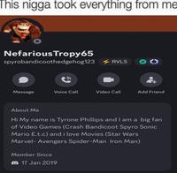 A "tweet":https://knowyourmeme.com/memes/sites/twitter-x about the Mevans and Tyrone situation on "Discord":https://knowyourmeme.com/memes/sites/discord and "Twitter / X":https://knowyourmeme.com/memes/sites/twitter-x.