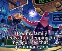 ཟླ 6 MICROBES JELLYFISH KRUSTY KRAB 60 Be How my family feels after stepping on my figurines that I spent money on 7