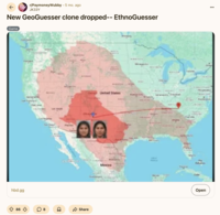 Redditor /u/JK33Y reposted the "EthnoGuessr" game to the official "PayMoneyWubby":https://knowyourmeme.com/memes/people/paymoneywubby subreddit /r/PayMoneyWubby, gathering over 80 upvotes in five months.
