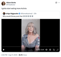 A "tweet":https://knowyourmeme.com/memes/sites/twitter-x about Jamie Lee Curtis's large chest in the August 2025 _Freakier Friday_ ad shared by the "Disney":https://knowyourmeme.com/memes/subcultures/disney "TikTok":https://knowyourmeme.com/memes/sites/tiktok account.