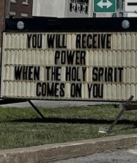 YOU WILL RECEIVE POWER WHEN THE HOLY SPIRIT COMES ON YOU
