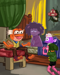 Anne Boonchuy should got sick for real in the bonus ending