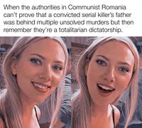 When the authorities in Communist Romania can't prove that a convicted serial killer's father was behind multiple unsolved murders but then remember they're a totalitarian dictatorship.
